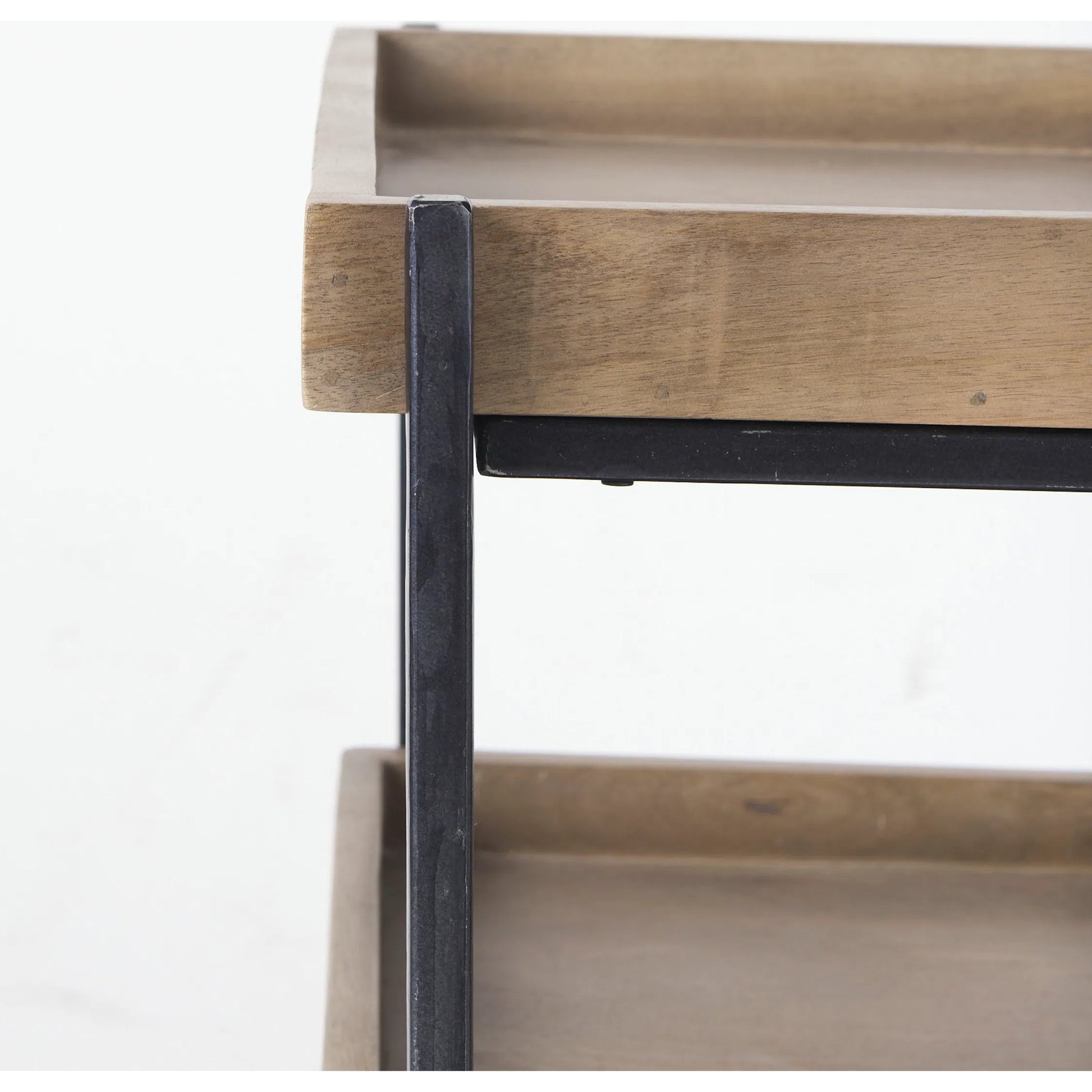 Trey Brown Accent Table by Mercana in natural. Made from unique in a modern style.