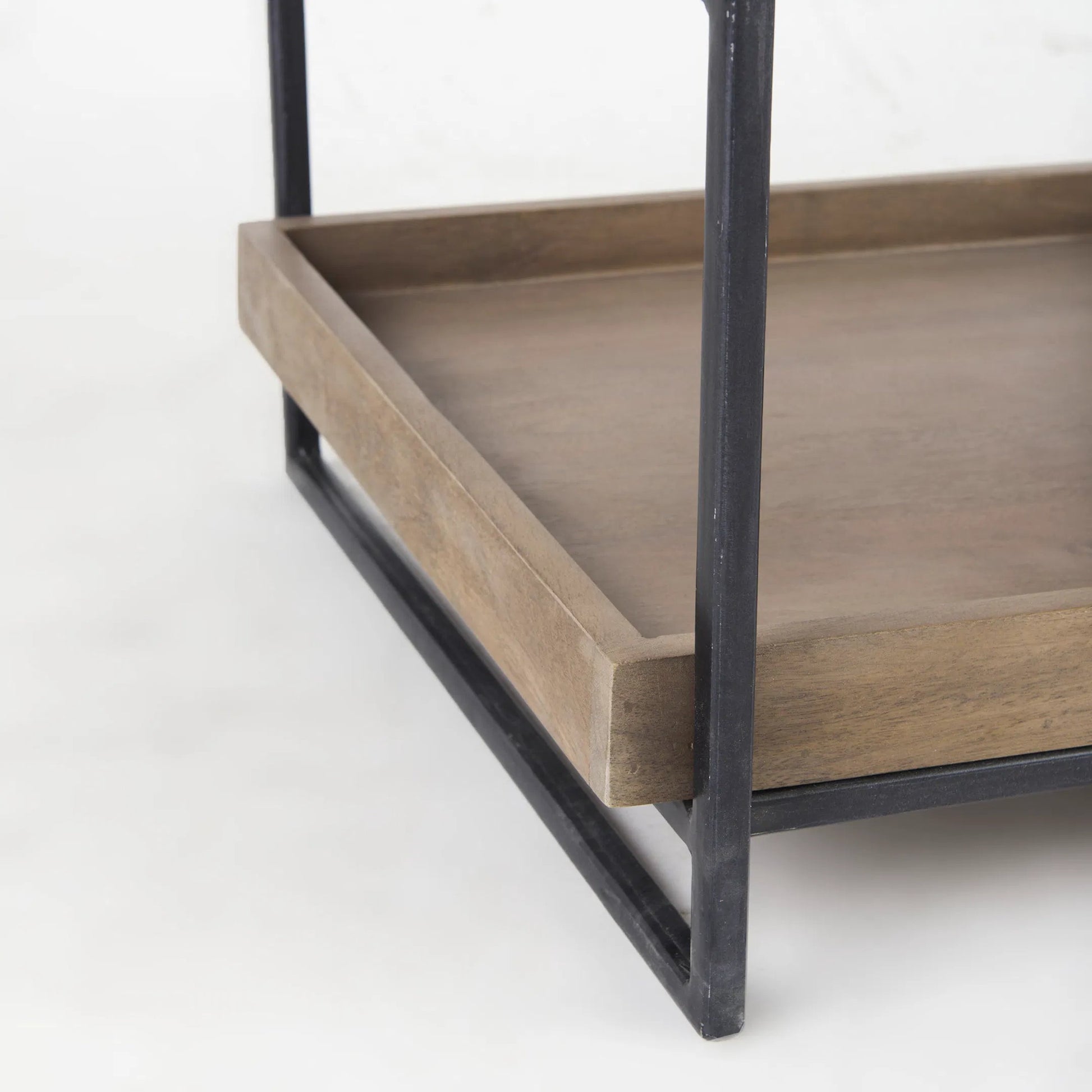 Trey Brown Accent Table by Mercana in natural. Made from unique in a modern style.