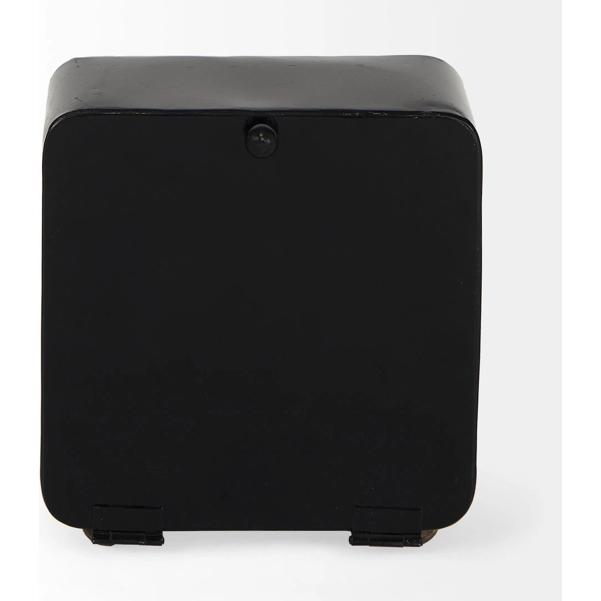 Karl Table Clock by Mercana in black. Made from metal in a unique style.