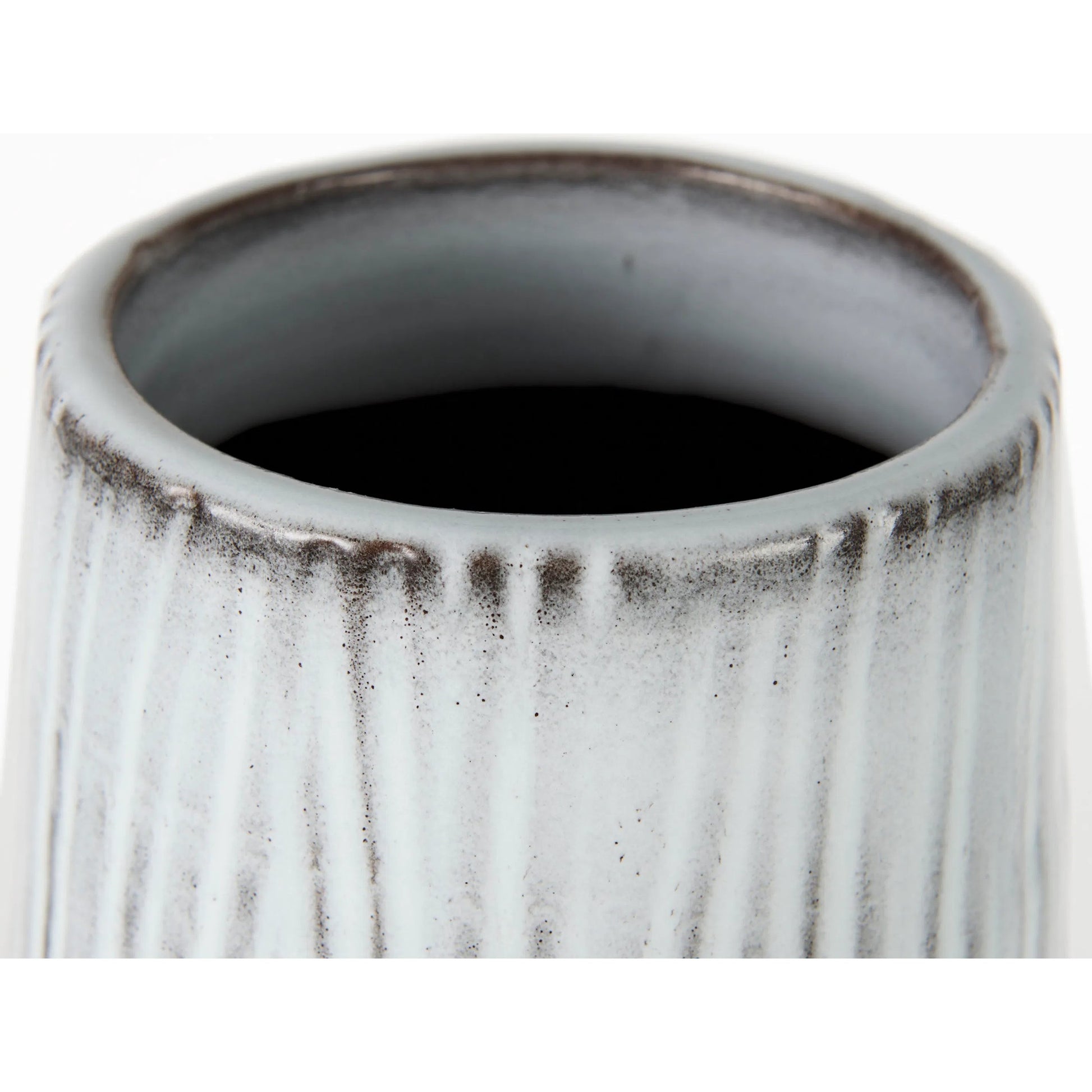 Tanami I Dark Vase by Mercana in dark brown. Made from ceramic in a eclectic & global style.