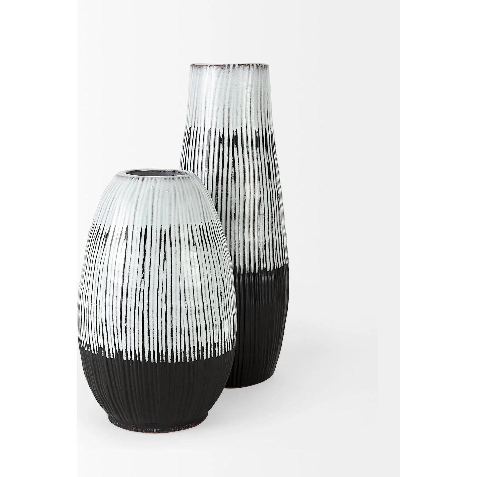 Tanami I Dark Vase by Mercana in dark brown. Made from ceramic in a eclectic & global style.