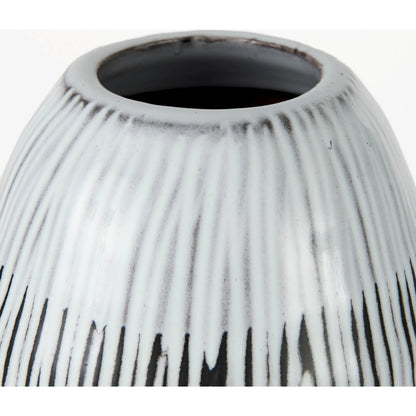 Tanami I Dark Vase by Mercana in dark brown. Made from ceramic in a eclectic & global style.