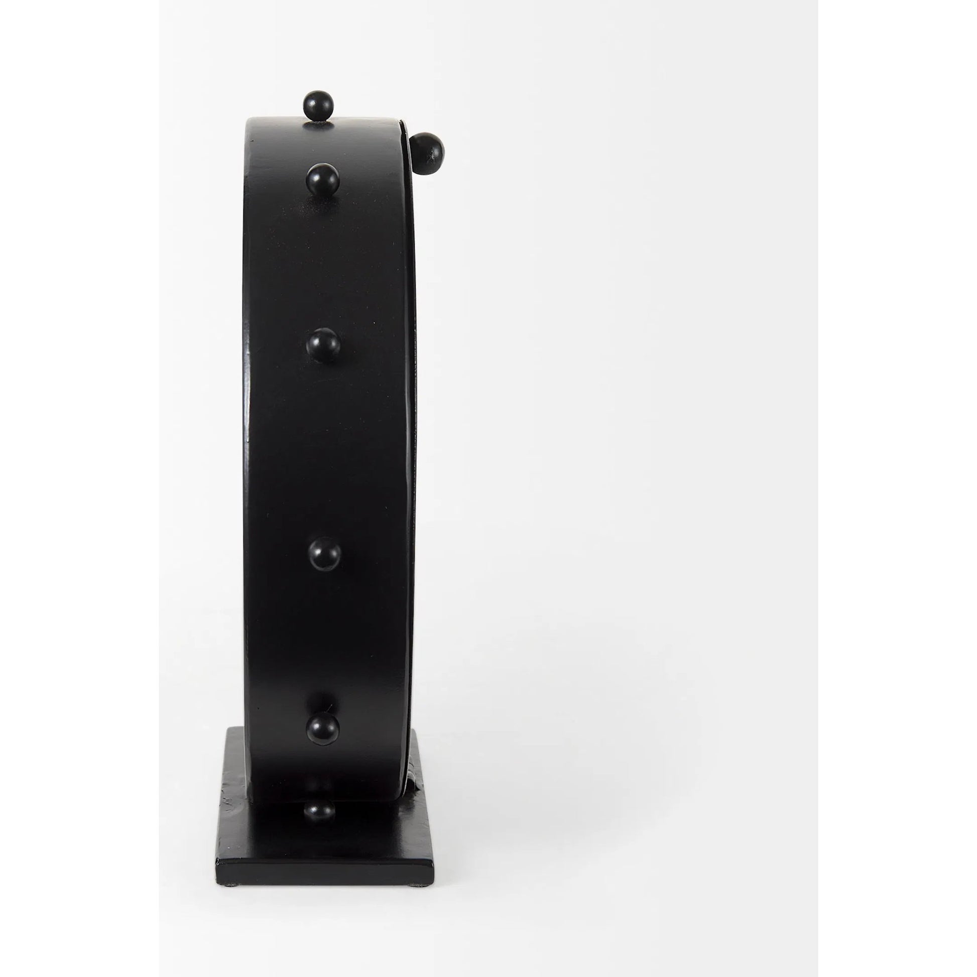 Marian Studded Table Clock by Mercana. Made from metal in a modern style.