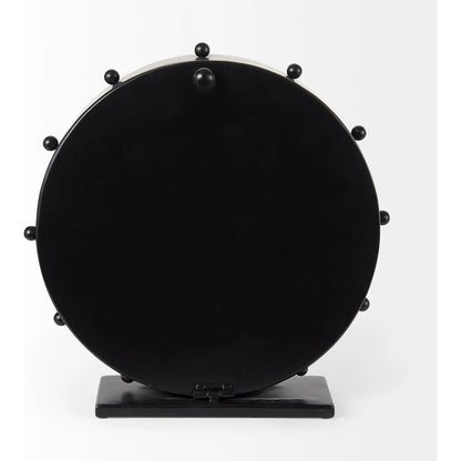 Marian Studded Table Clock by Mercana. Made from metal in a modern style.