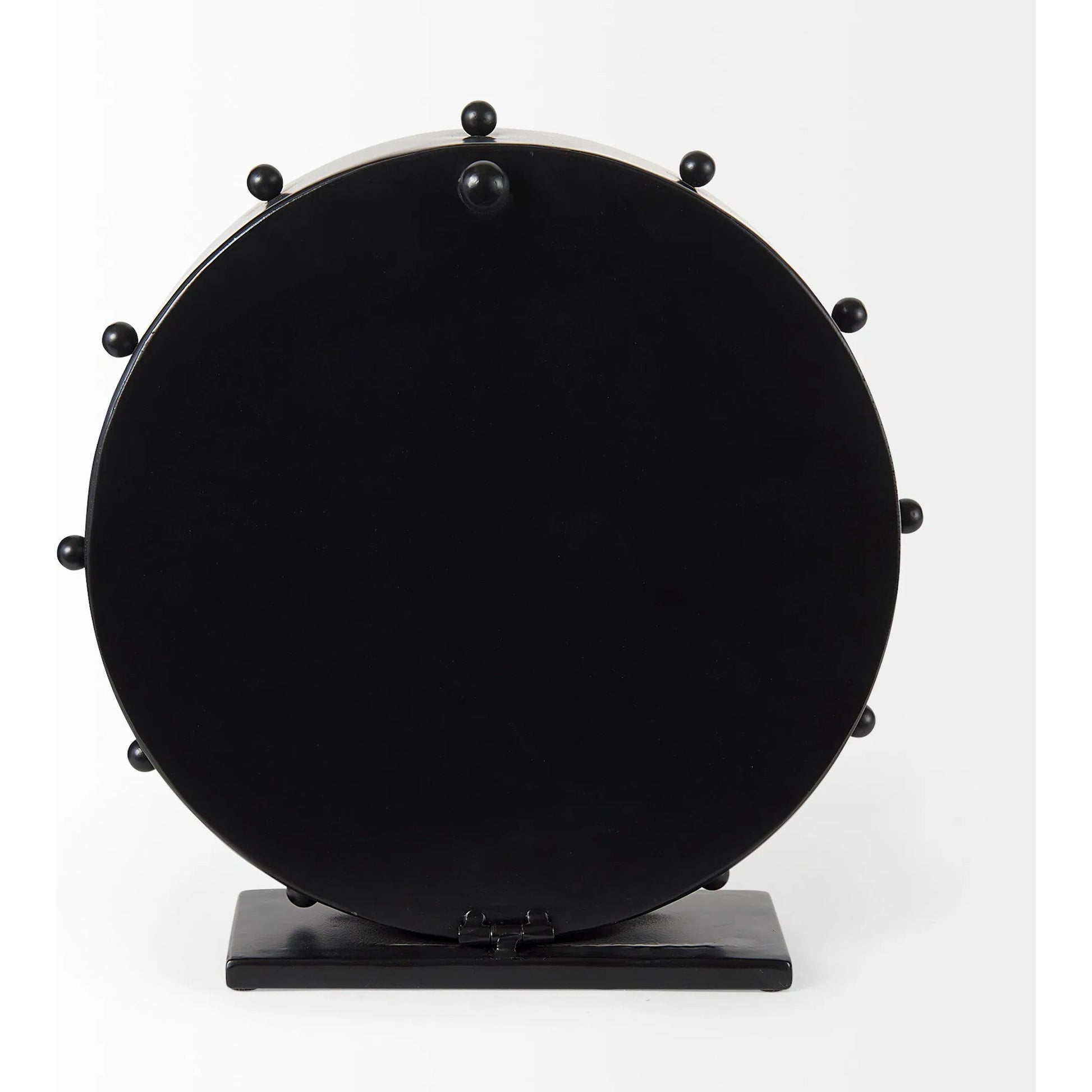 Marian Studded Table Clock by Mercana. Made from metal in a modern style.