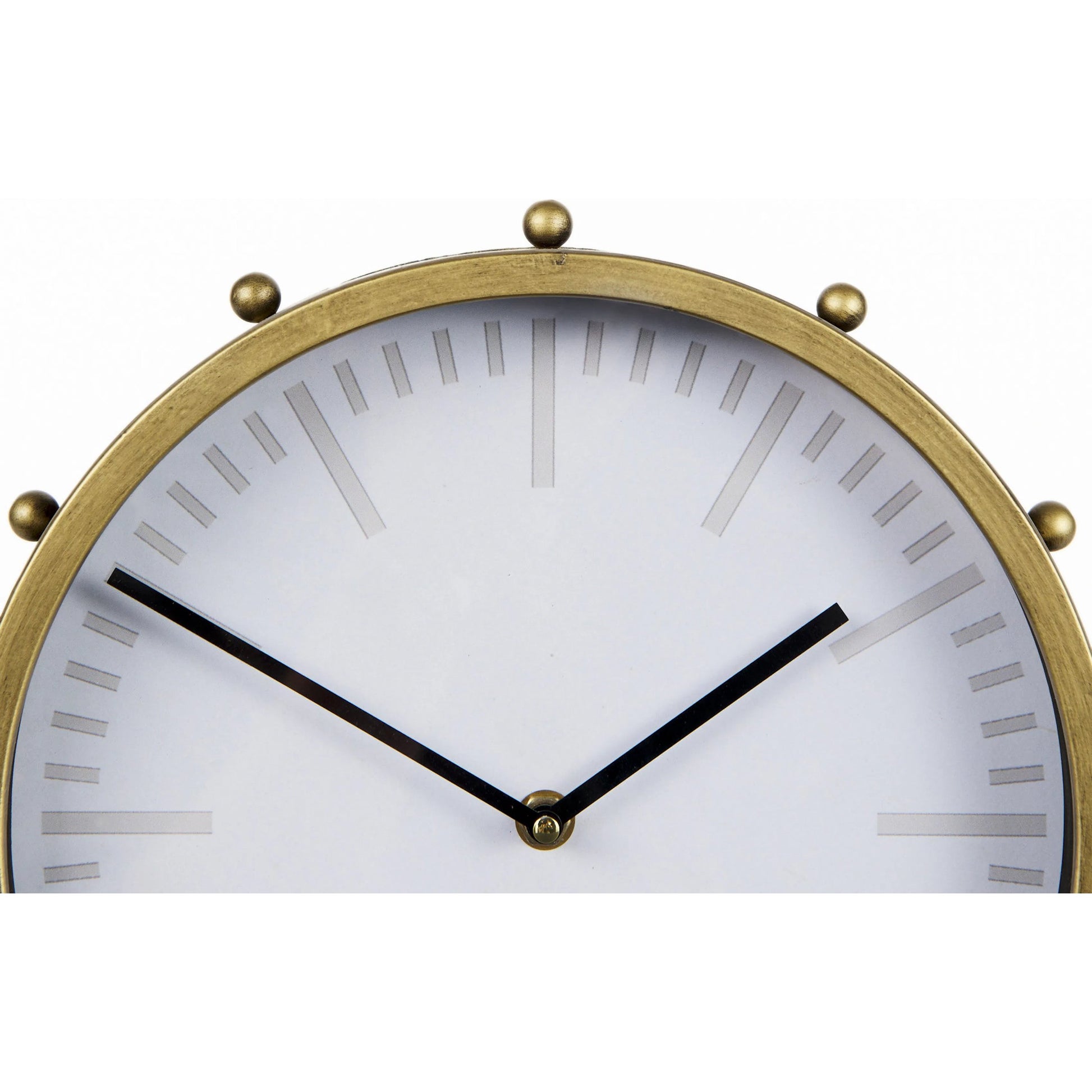 Marian Studded Table Clock by Mercana. Made from metal in a modern style.