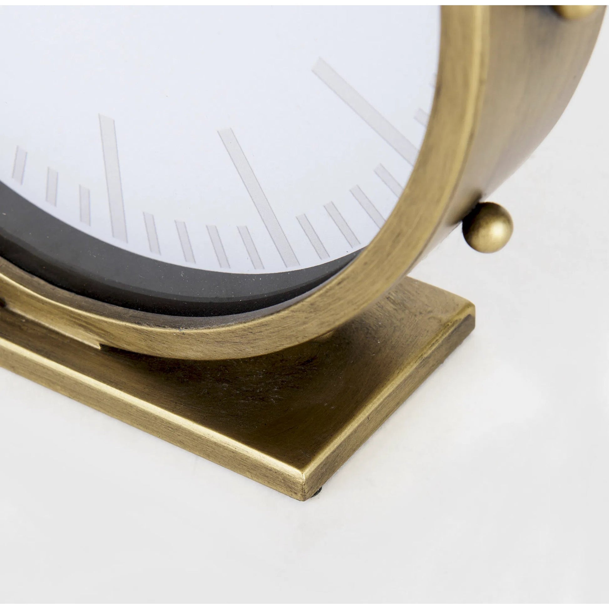 Marian Studded Table Clock by Mercana. Made from metal in a modern style.