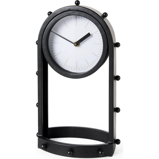 Marian Studded Standing Table Clock by Mercana. Made from metal in a modern style.