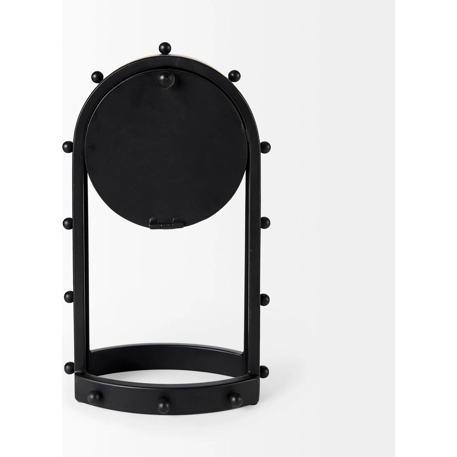 Marian Studded Table Clock by Mercana. Made from metal in a modern style.