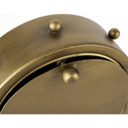 Marian Studded Table Clock by Mercana. Made from metal in a modern style.