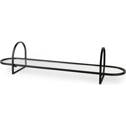 Evianna Ed Tray by Mercana in black. Made from metal in a unique style.