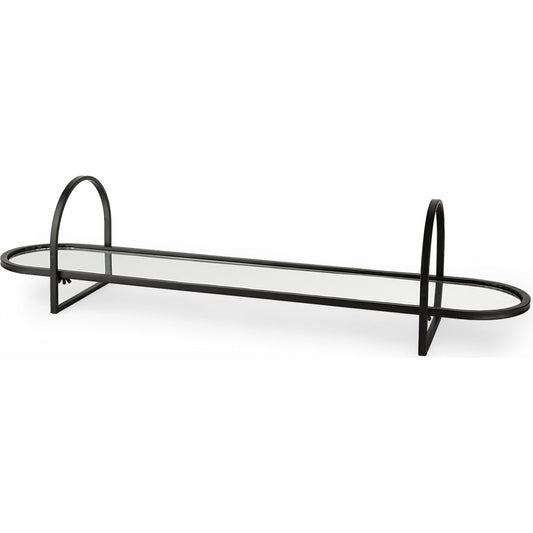 Evianna Ed Tray by Mercana in black. Made from metal in a unique style.