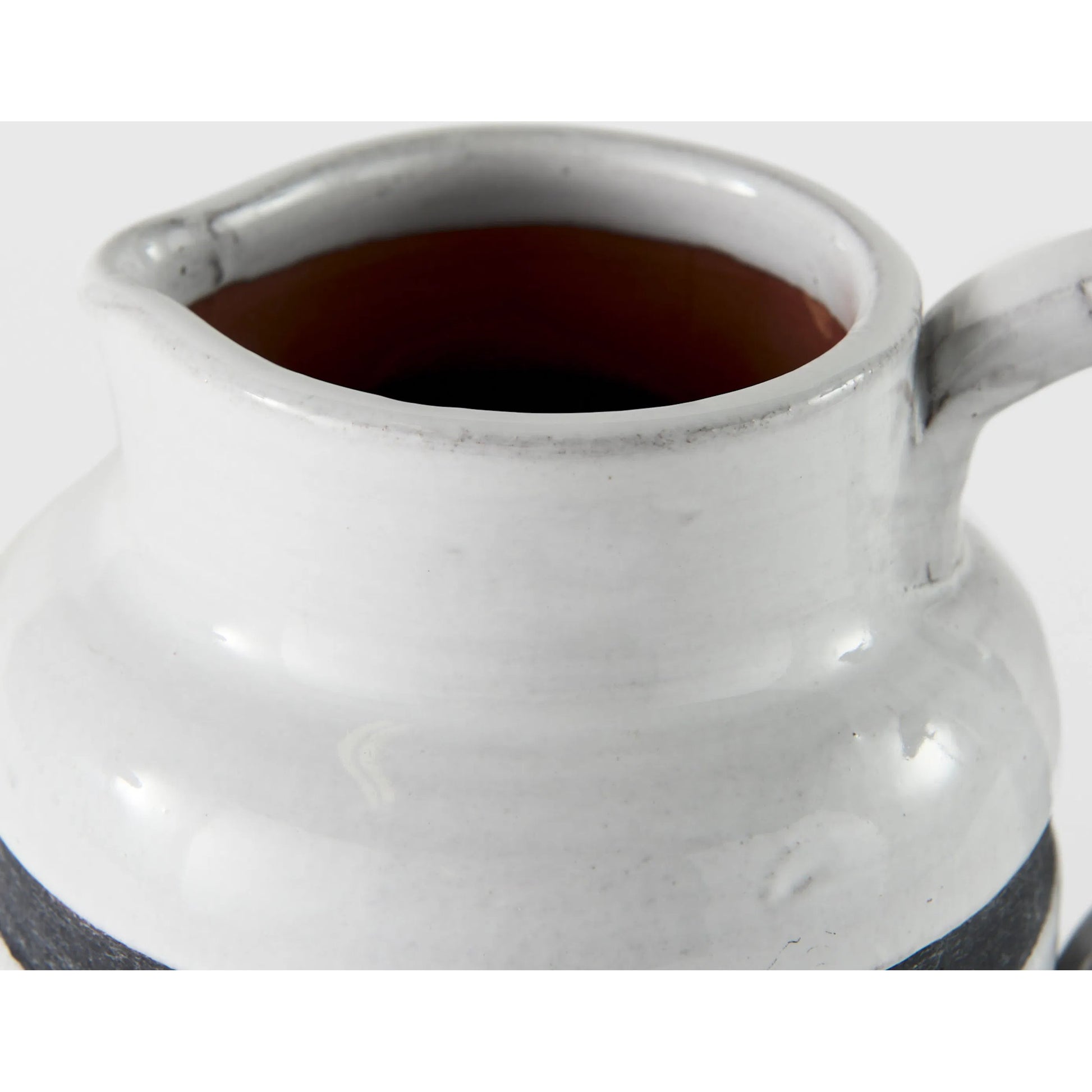 Harmon I Stripes Jug by Mercana in white, blue. Made from unique in a cottage & farmhouse style.