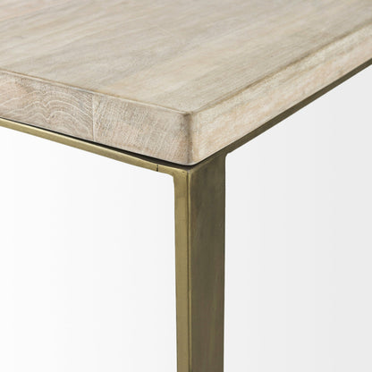 Faye C End/Side Table by Mercana in antique nickel. Made from metal, wood, nickel in a transitional style.