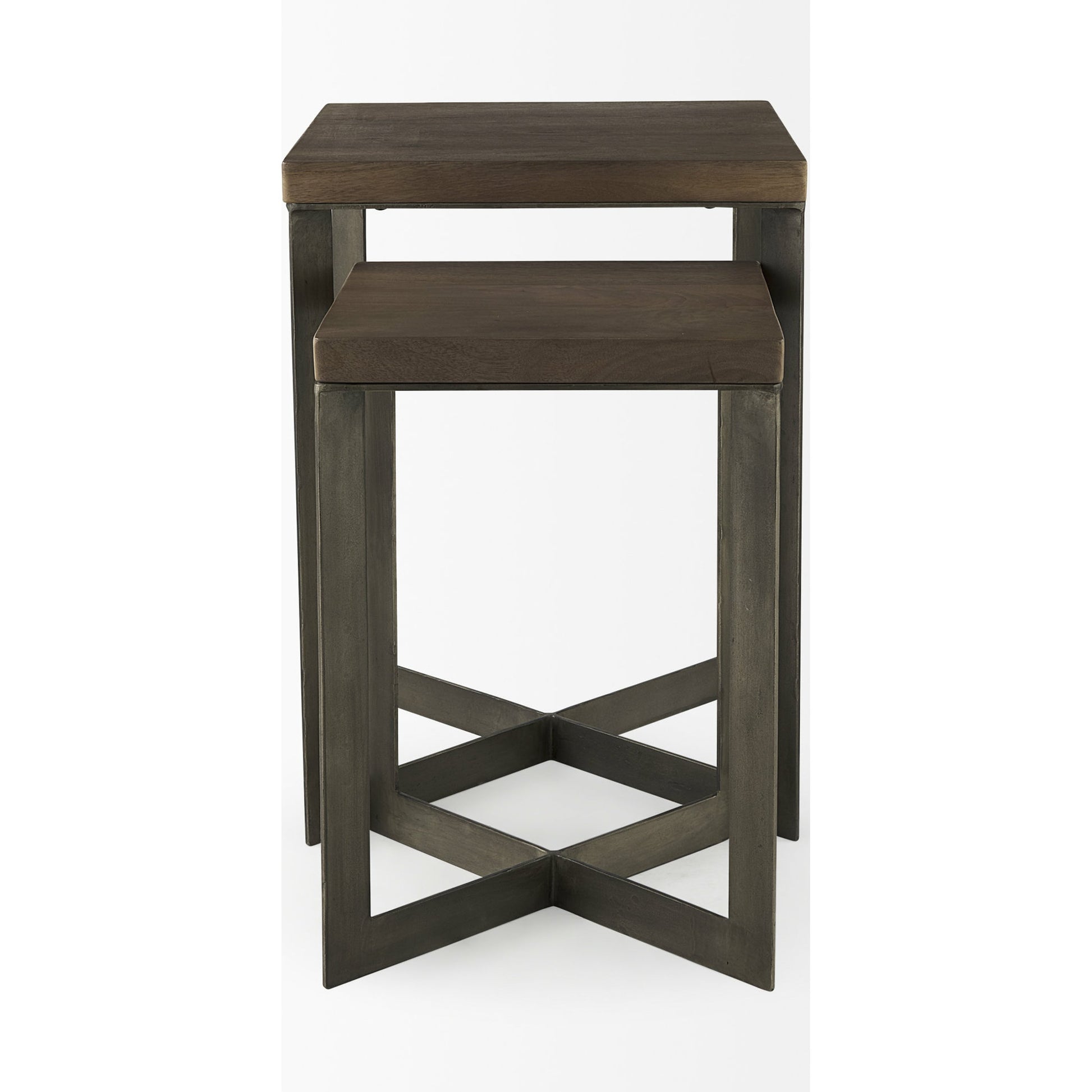 Faye End/Side Table by Mercana. Made from metal, wood in a transitional style.