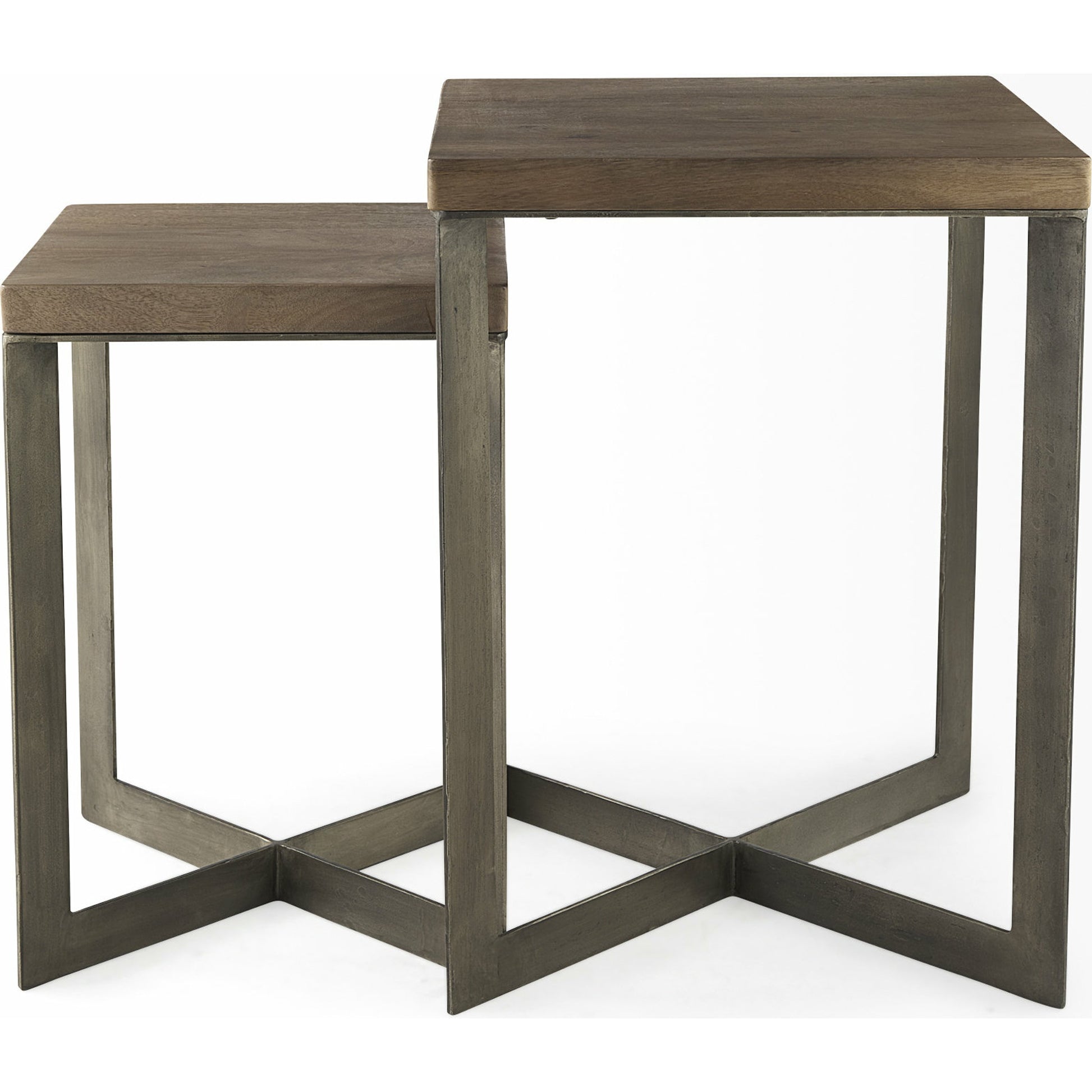 Faye End/Side Table by Mercana. Made from metal, wood in a transitional style.