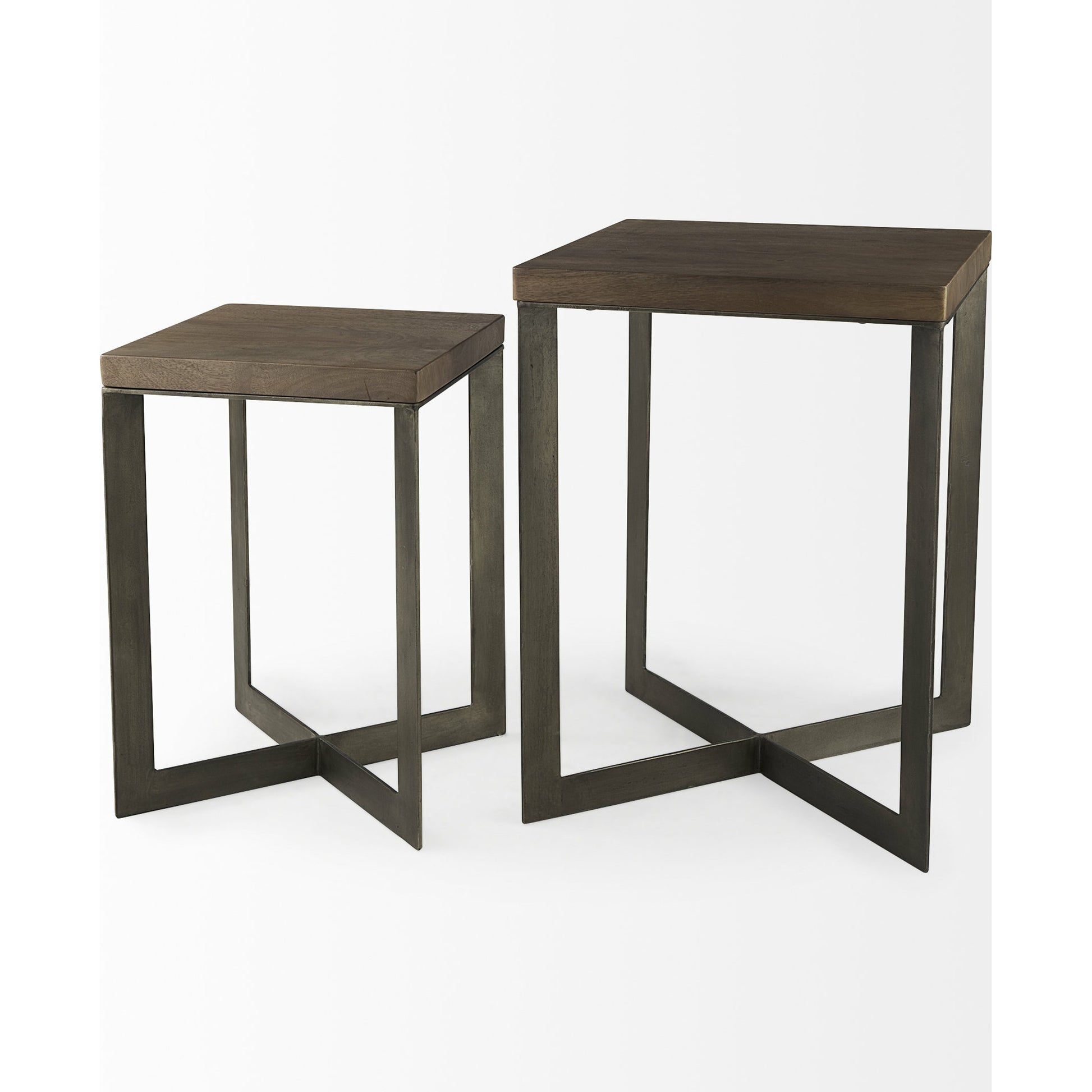 Faye End/Side Table by Mercana. Made from metal, wood in a transitional style.