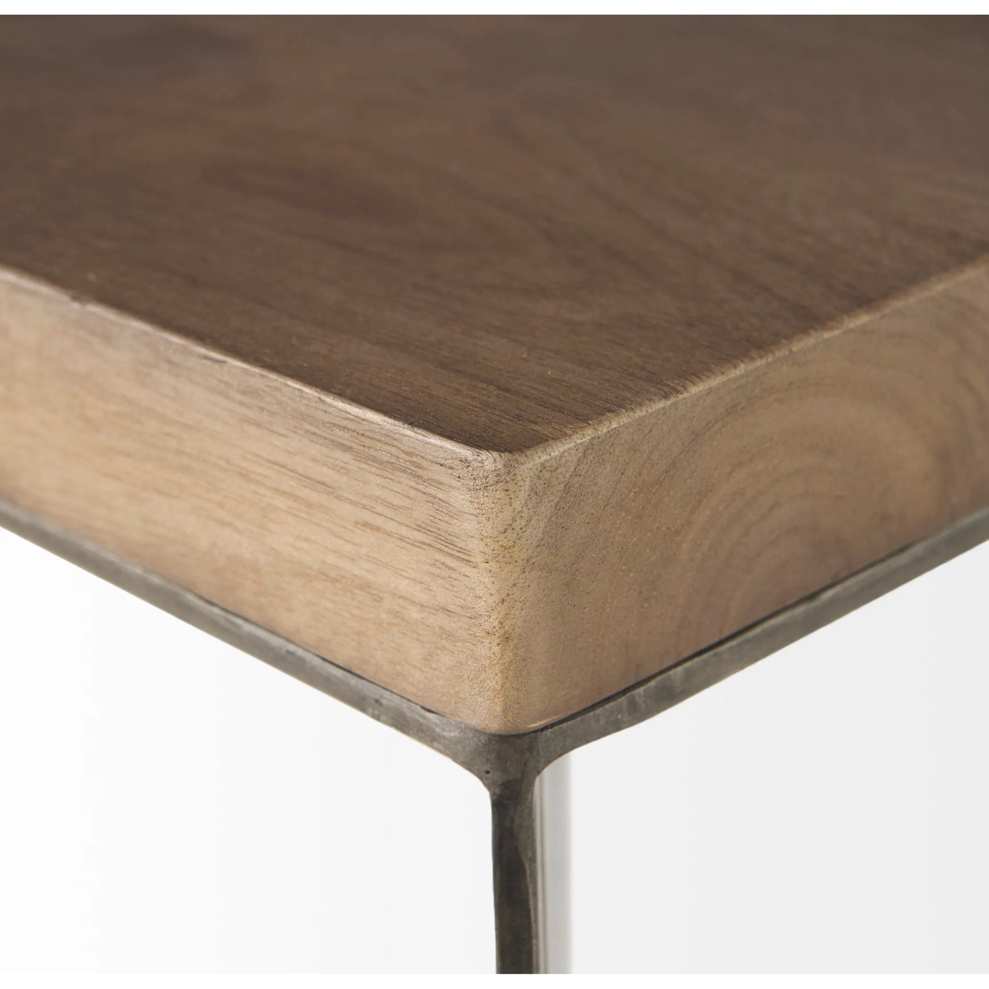 Faye End/Side Table by Mercana. Made from metal, wood in a transitional style.