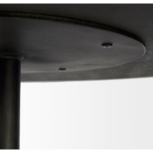Maxwell Coffee Table by Mercana in dark brown. Made from metal, wood in a unique style.