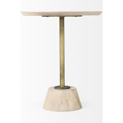 Maxwell End/Side Table by Mercana. Made from metal, wood in a modern style.