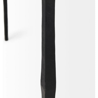 Timothy Console Table by Mercana in black. Made from iron in a transitional style.
