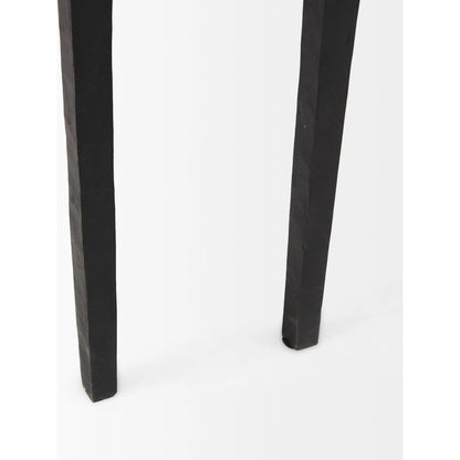 Timothy Console Table by Mercana in black. Made from iron in a transitional style.