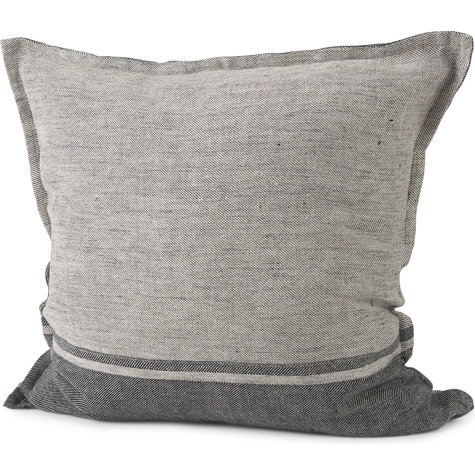 Zadie Color Blocked Square Pillow Cover by Mercana in gray. Made from fabric in a transitional style.