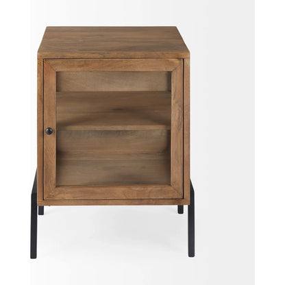 Arelius End Table by Mercana. Made from solid wood in a transitional style.
