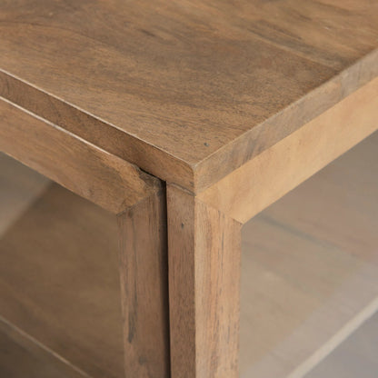 Arelius End Table by Mercana. Made from solid wood in a transitional style.