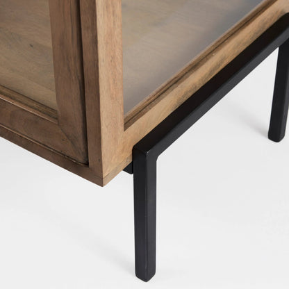 Arelius End Table by Mercana. Made from solid wood in a transitional style.
