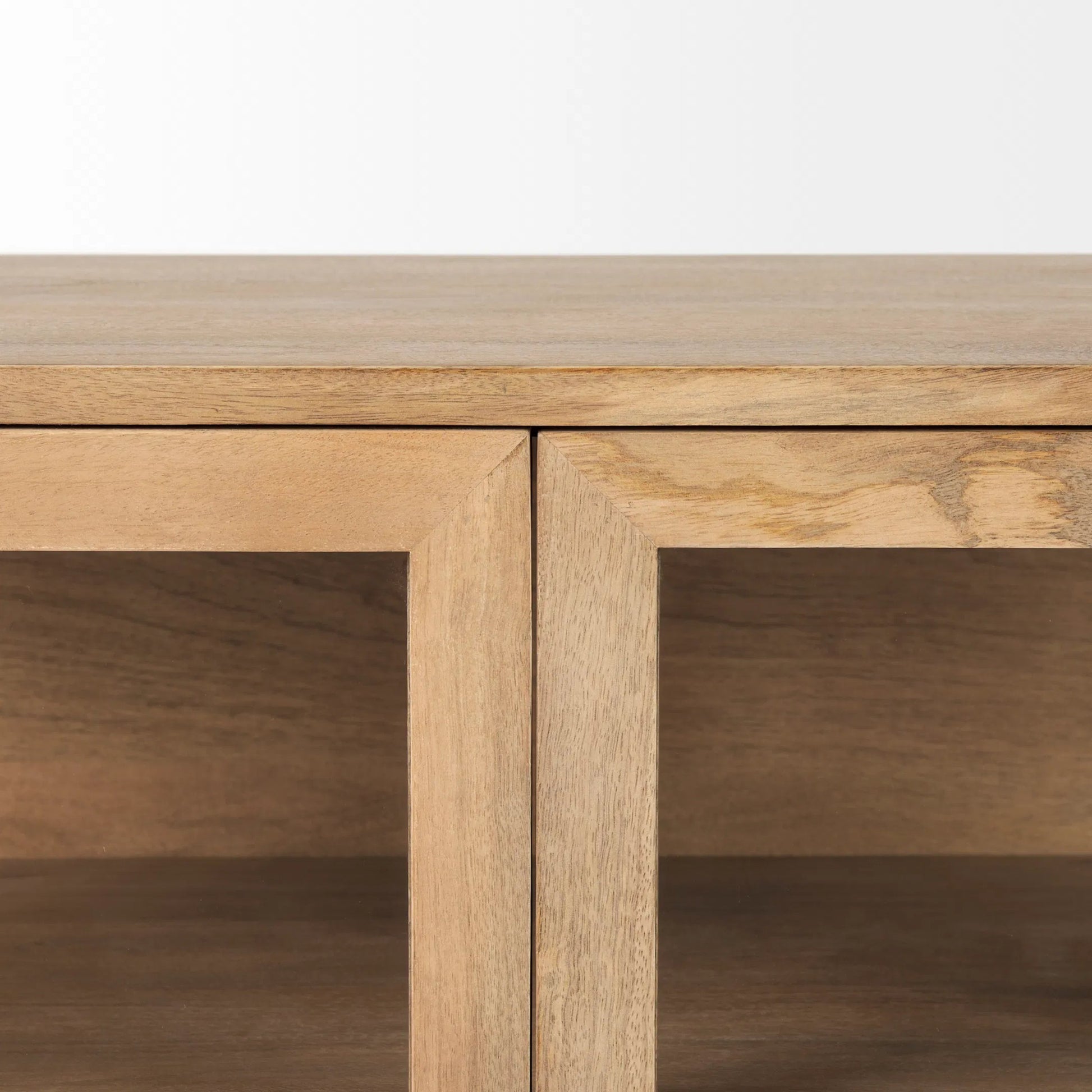 Arelius Accent Cabinet by Mercana. Made from glass, solid wood, steel in a modern style.