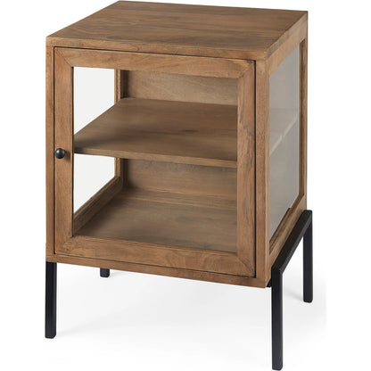 Arelius End Table by Mercana. Made from solid wood in a transitional style.