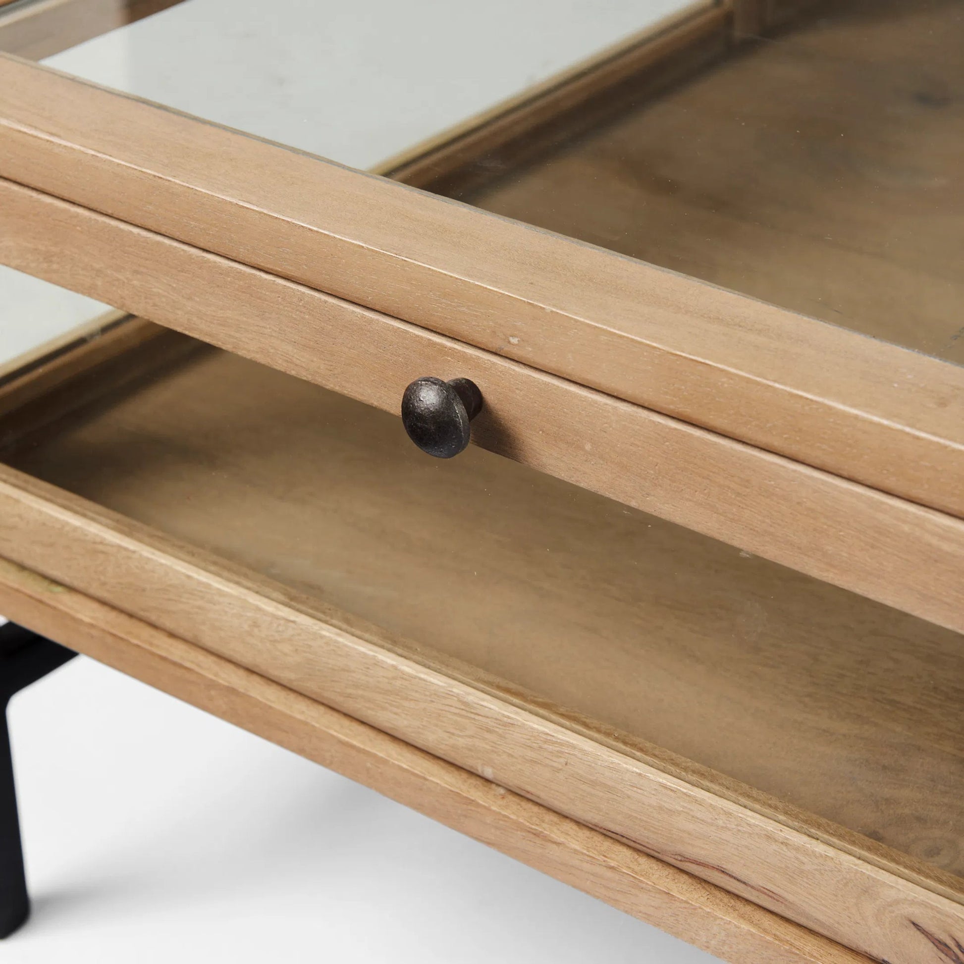 Arelius Square Coffee Table by Mercana. Made from solid wood in a transitional style.