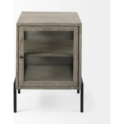Arelius End Table by Mercana. Made from solid wood in a transitional style.