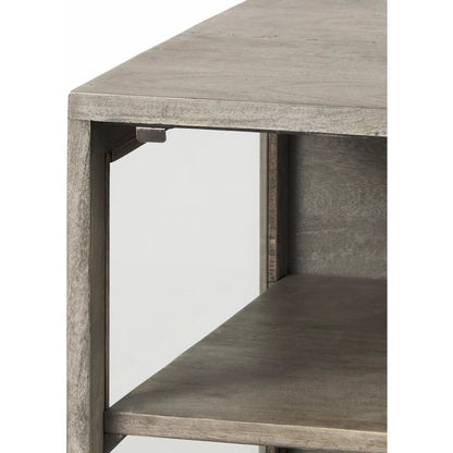 Arelius End Table by Mercana. Made from solid wood in a transitional style.
