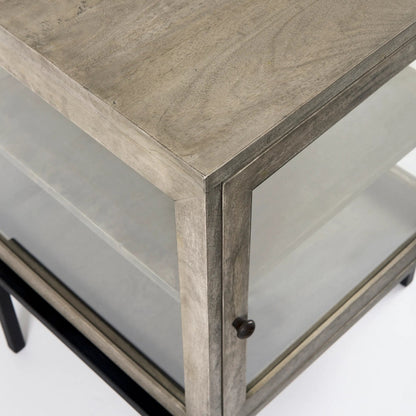 Arelius End Table by Mercana. Made from solid wood in a transitional style.