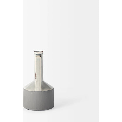 Burton Gray Jug Vase by Mercana in gray. Made from unique in a modern style.