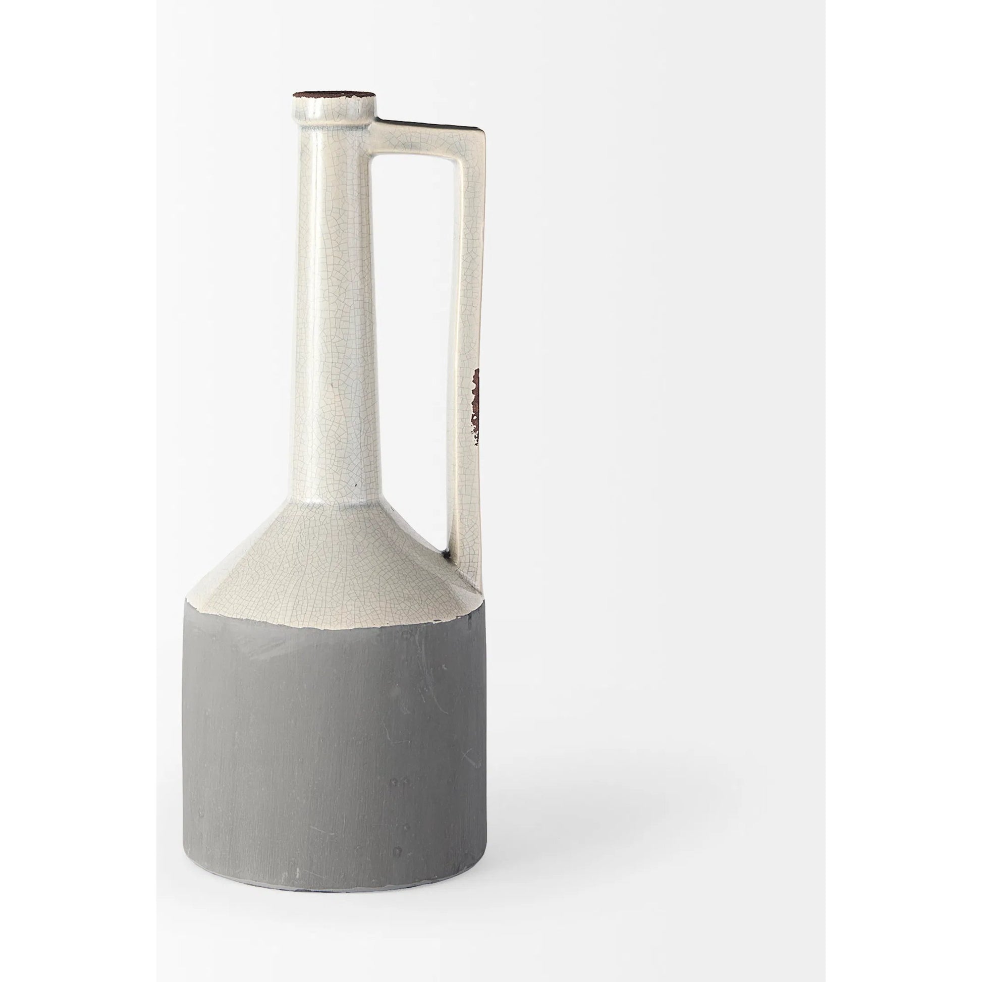 Burton Gray Jug Vase by Mercana in gray. Made from unique in a modern style.