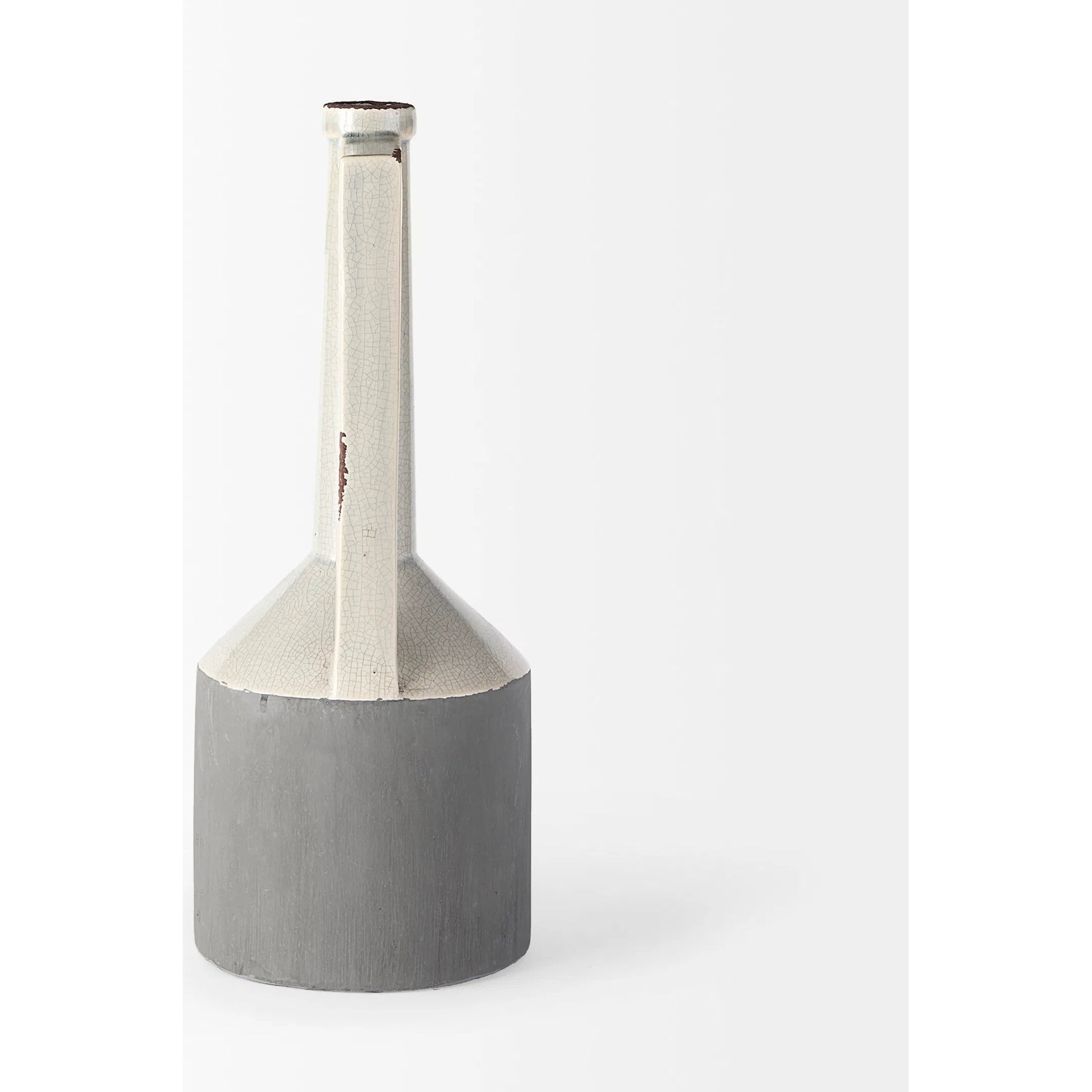 Burton Gray Jug Vase by Mercana in gray. Made from unique in a modern style.