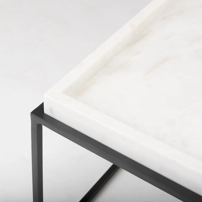Nathan Coffee Table by Mercana in natural. Made from unique in a modern style.