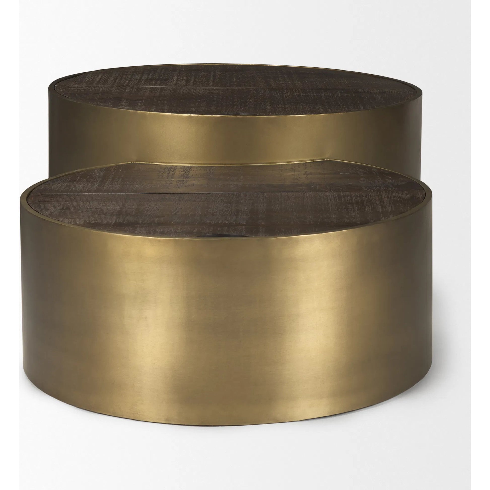 Eclipse Coffee Table by Mercana in brass. Made from wood, metal in a eclectic & global style.