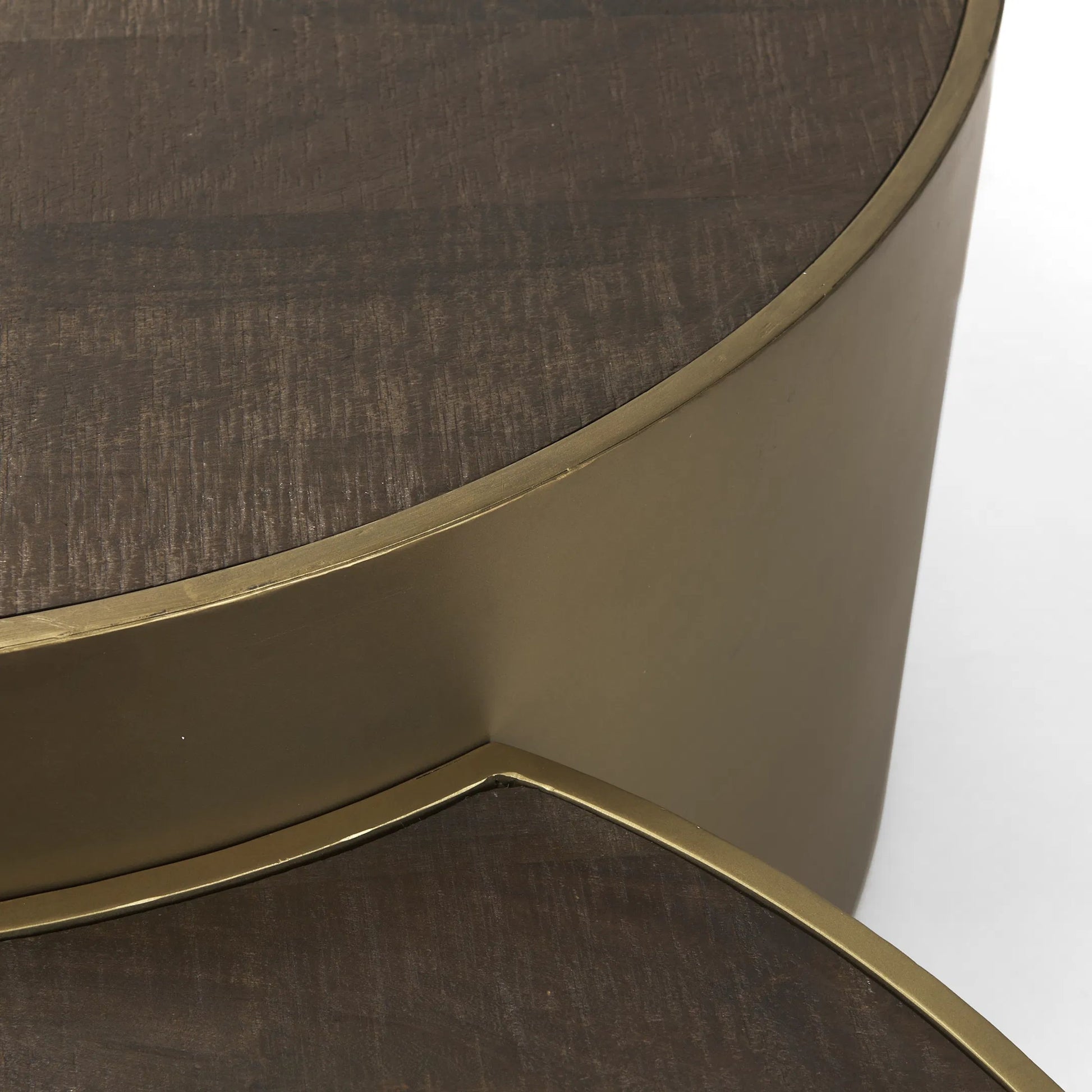 Eclipse Coffee Table by Mercana in brass. Made from wood, metal in a eclectic & global style.