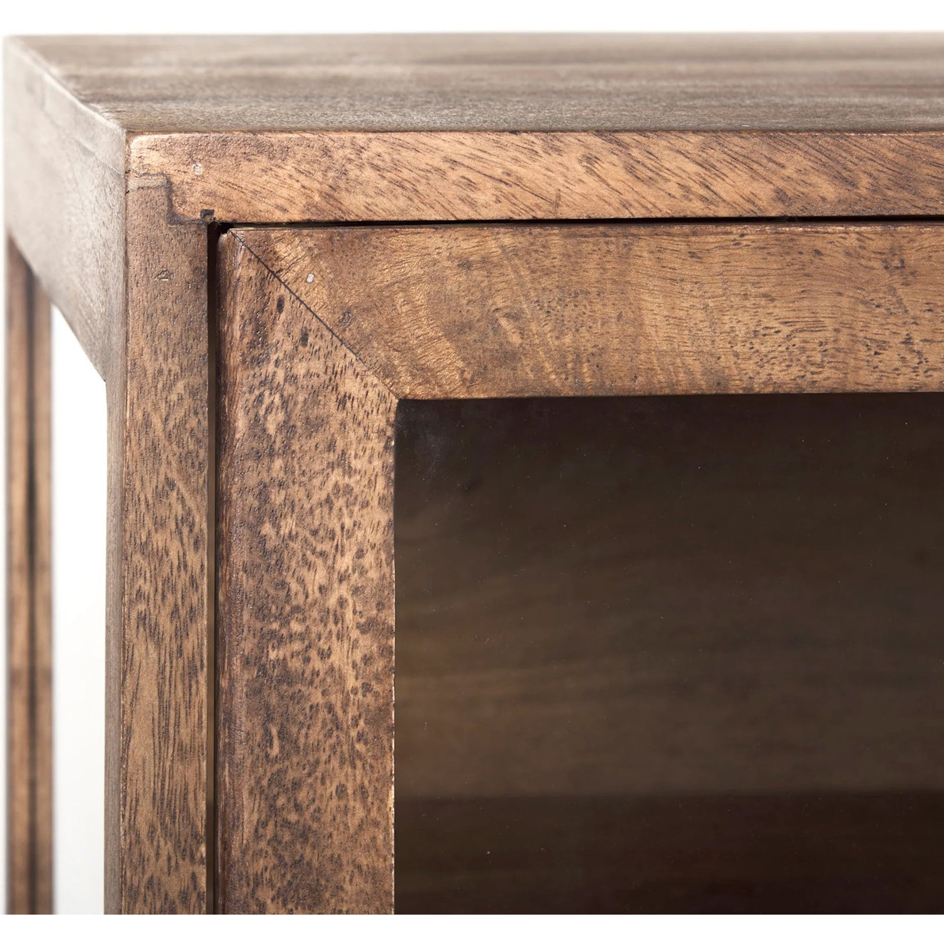 Arelius Sideboard by Mercana. Made from glass, solid wood, steel in a modern style.