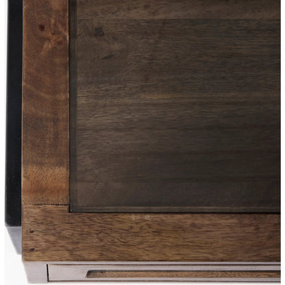 Arelius Square Coffee Table by Mercana. Made from solid wood in a transitional style.