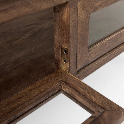 Arelius Square Coffee Table by Mercana. Made from solid wood in a transitional style.