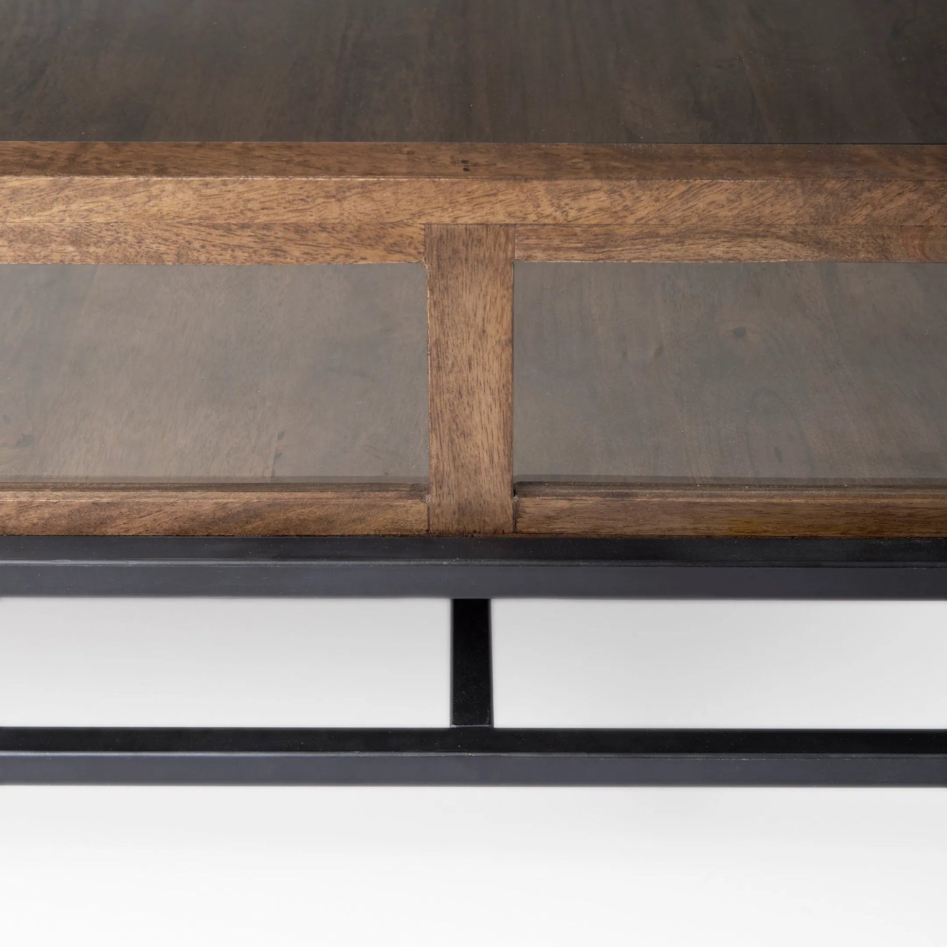 Arelius Square Coffee Table by Mercana. Made from solid wood in a transitional style.