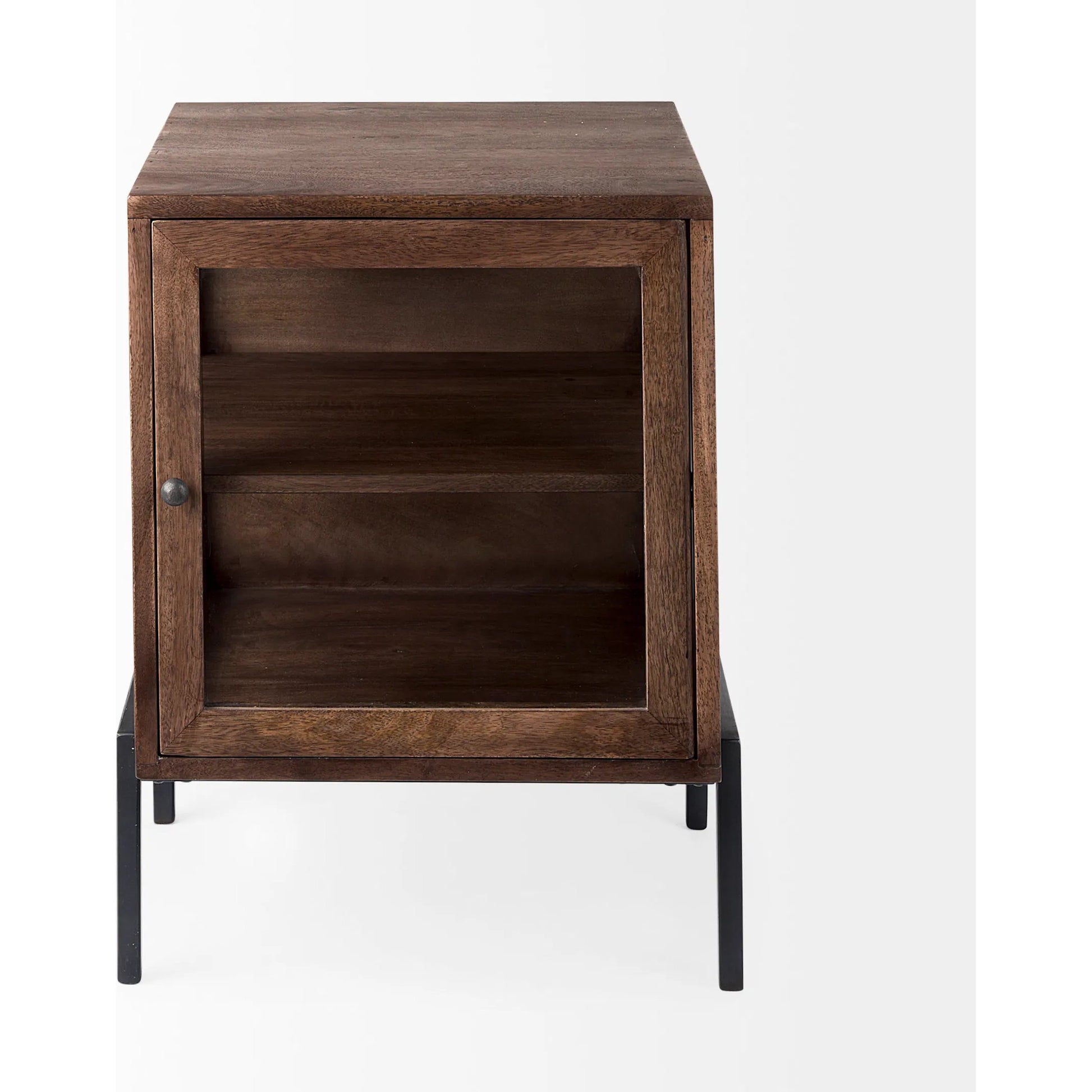 Arelius End Table by Mercana. Made from solid wood in a transitional style.
