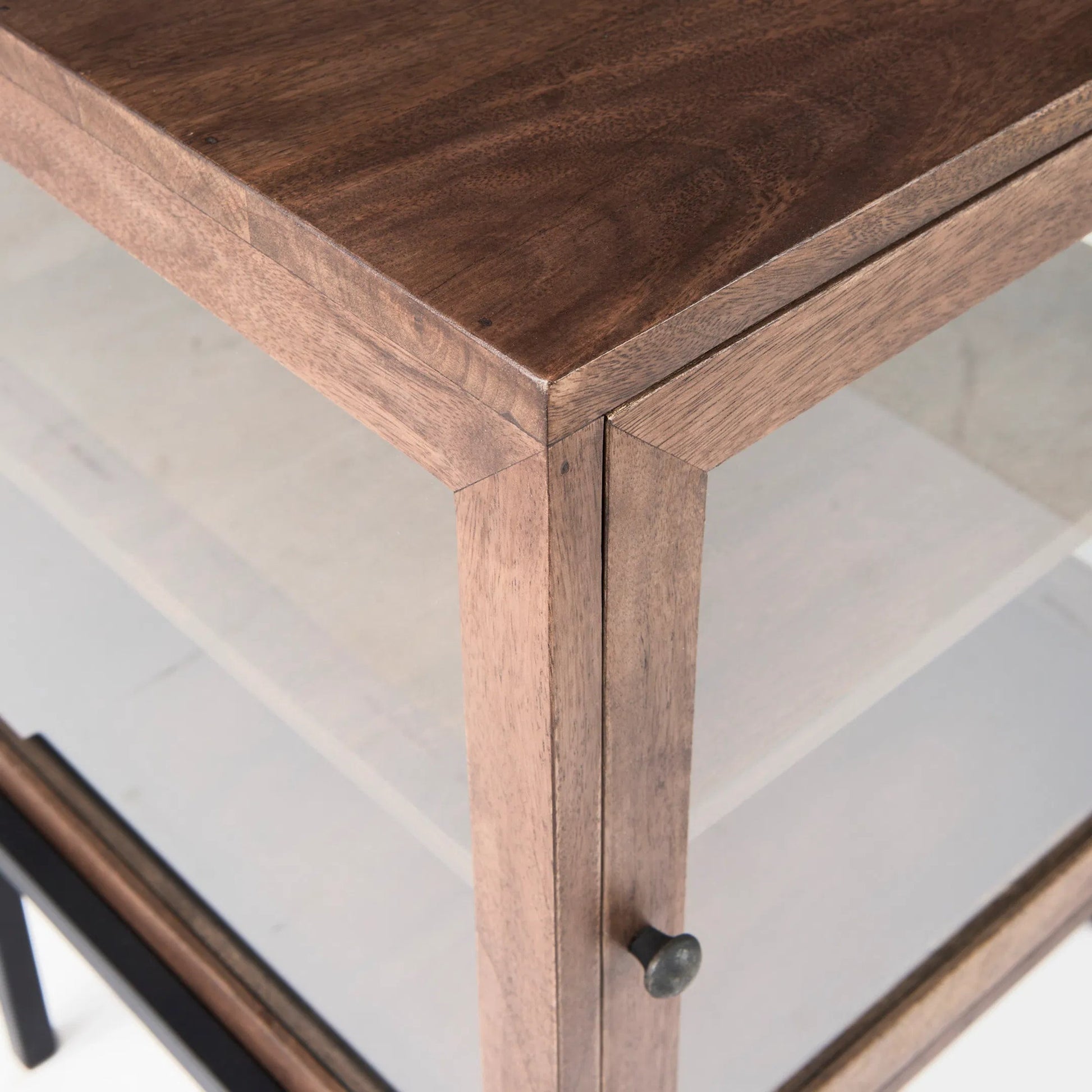 Arelius End Table by Mercana. Made from solid wood in a transitional style.