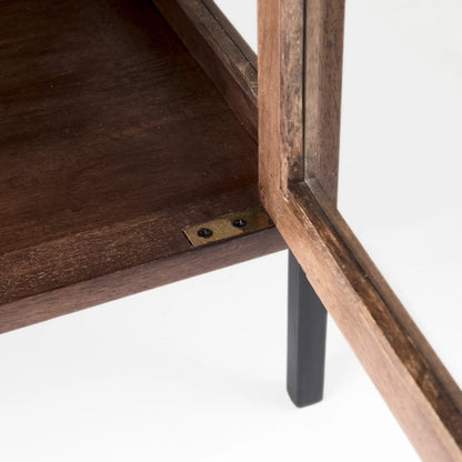 Arelius End Table by Mercana. Made from solid wood in a transitional style.
