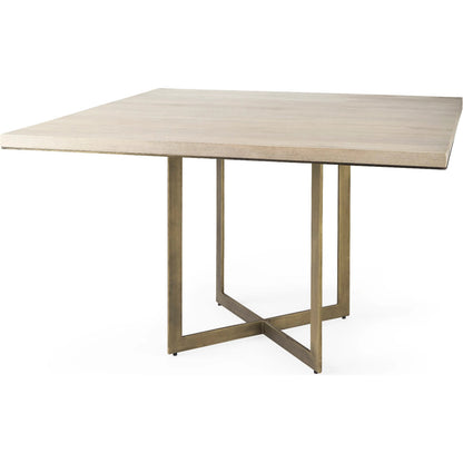 Faye Square Dining Table by Mercana. Made from solid wood in a unique style.